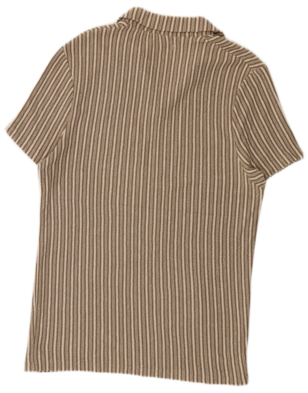 Polo da uomo Zara a righe larghe beige