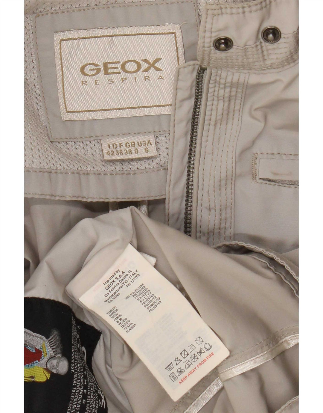 Giacca utility da donna Geox UK 8 Small Poliestere grigio