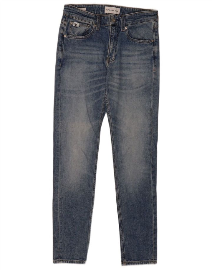 Jeans skinny da uomo Calvin Klein W28 L30 Blu