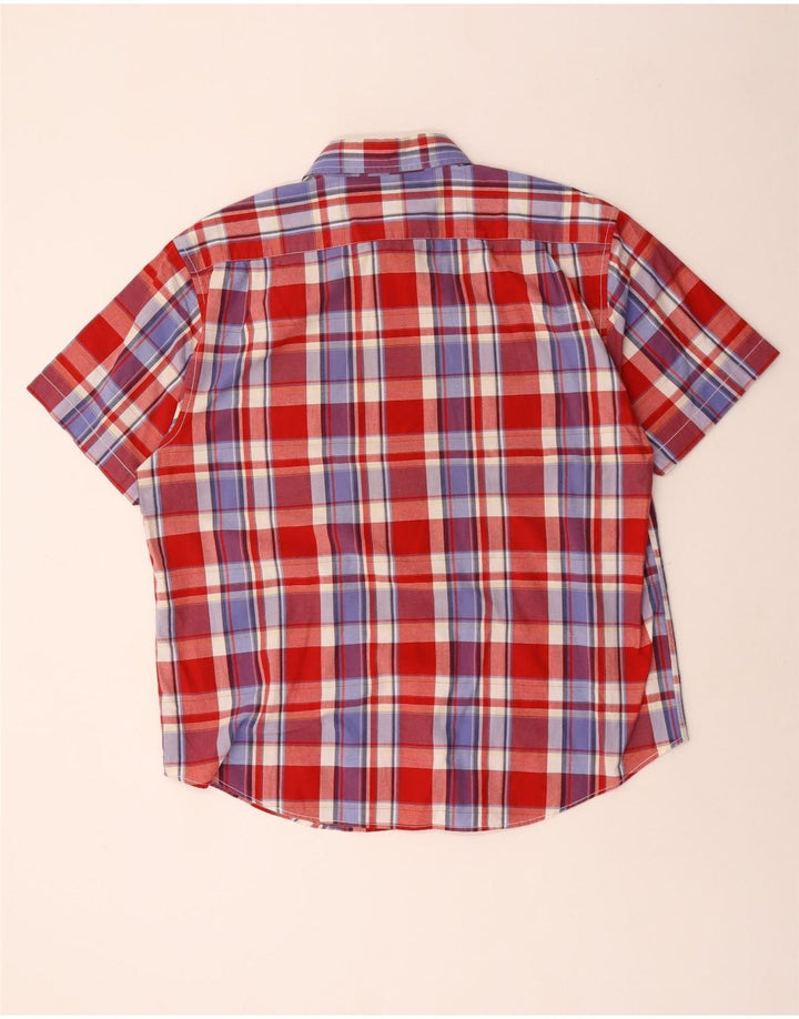 Camicia a maniche corte da uomo Nautica in cotone a quadri multicolore grande