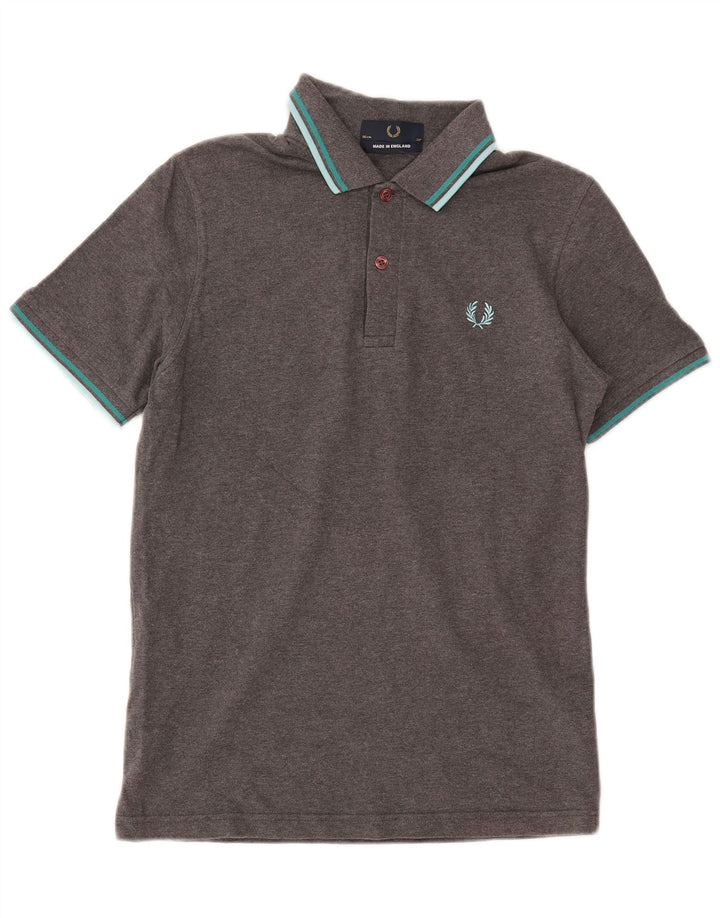 Polo da uomo Fred Perry piccola in cotone grigio