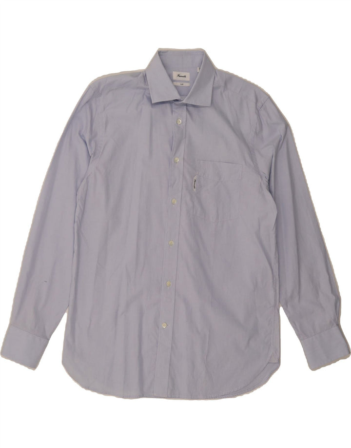 FACONNABLE Mens Club Shirt Size 15 1/2 39 Medium Blue Cotton Vintage Faconnable and Second-Hand Faconnable from Messina Hembry 
