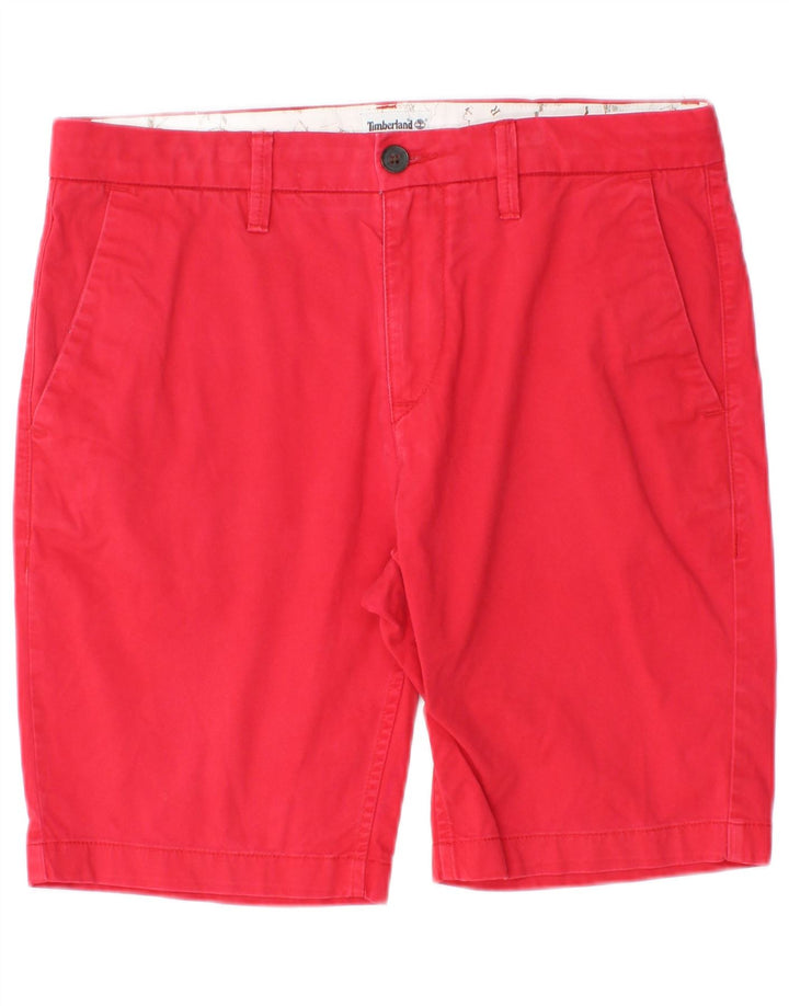 Pantaloncini chino da uomo Timberland W31 cotone rosso medio