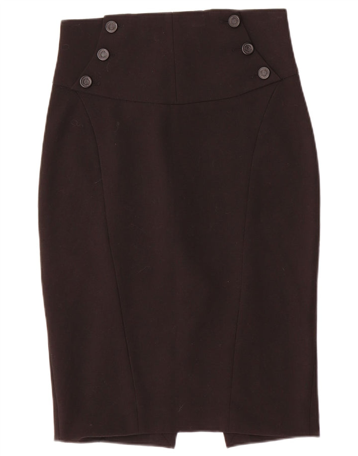 Gonna a tubino a vita alta da donna Zara media W26 nera