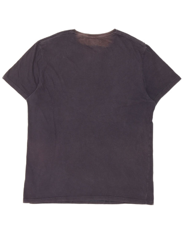 T-shirt grafica da uomo Jack Wills Top in cotone blu navy medio