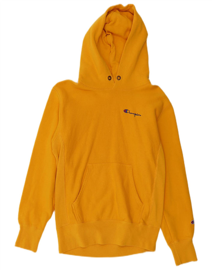 Maglione con cappuccio Champion Reverse Weave da uomo in cotone giallo medio