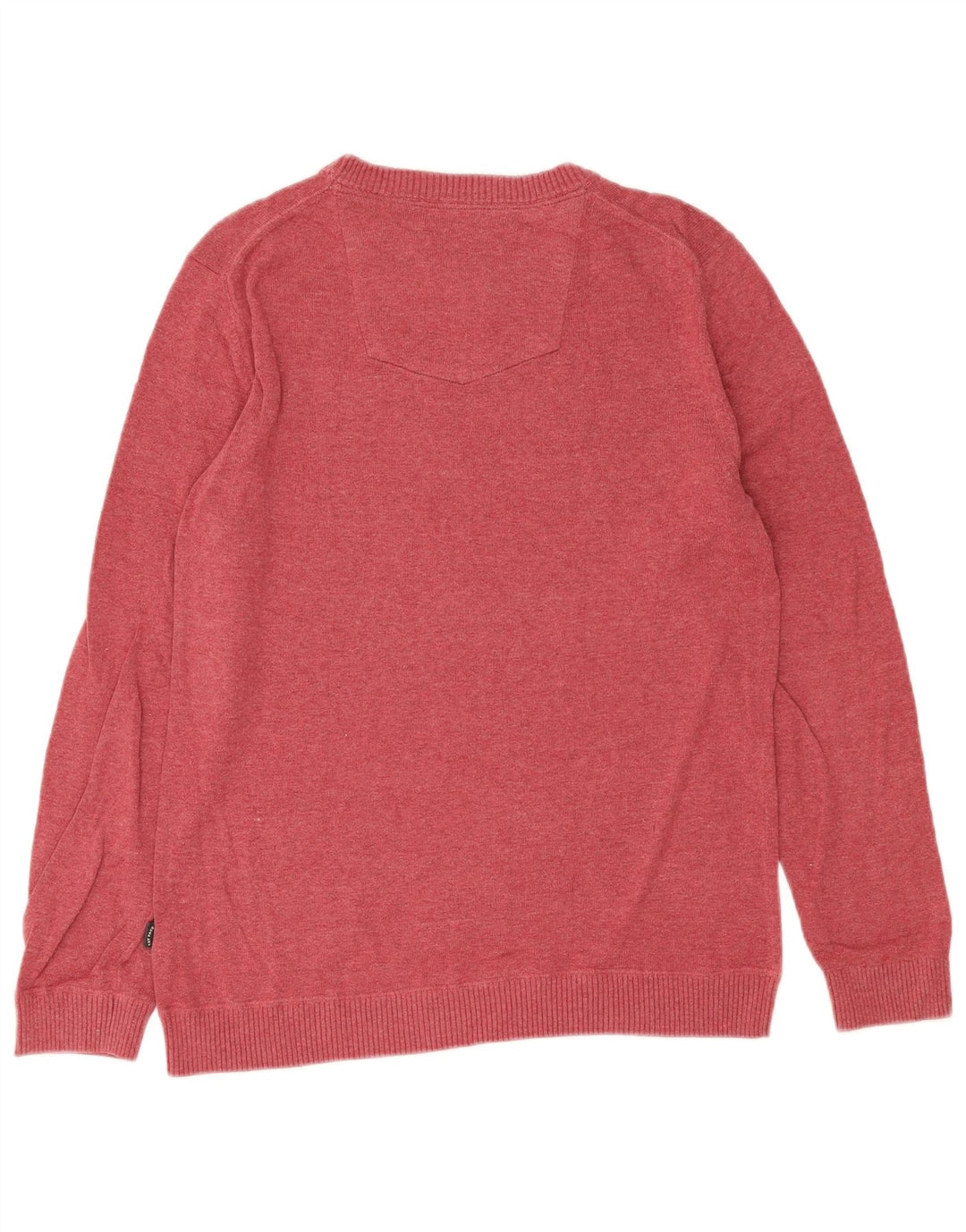 Maglione girocollo da uomo Fat Face in cotone rosso medio