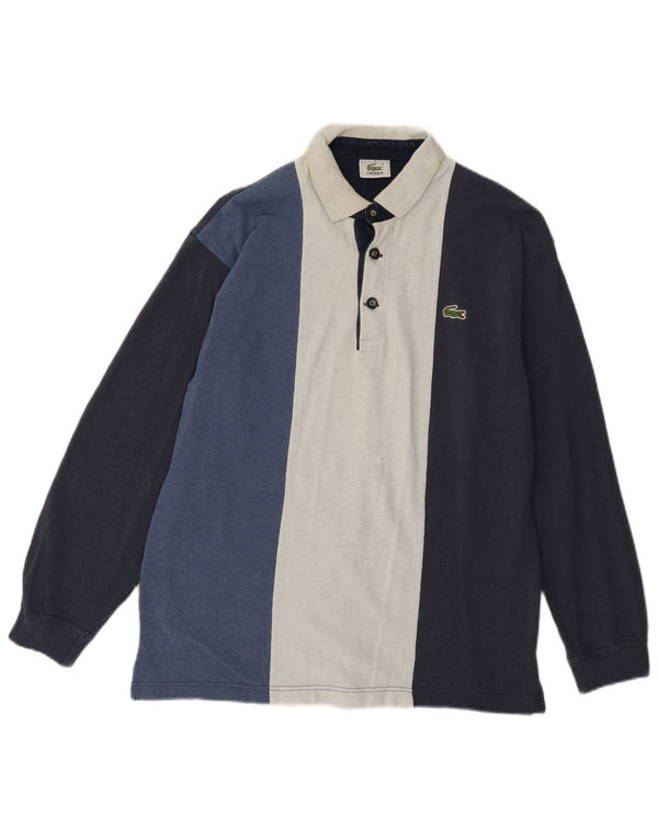Polo da rugby da uomo a maniche lunghe Lacoste, colore blu navy medio