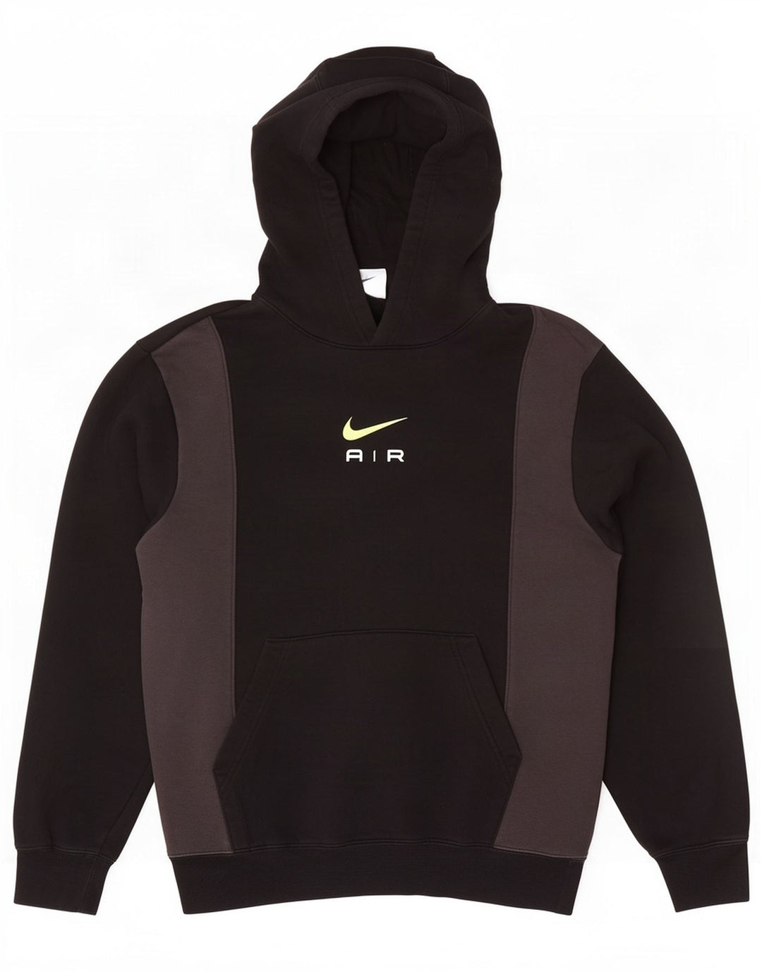 Felpa con cappuccio da uomo Nike Small in cotone color block nero
