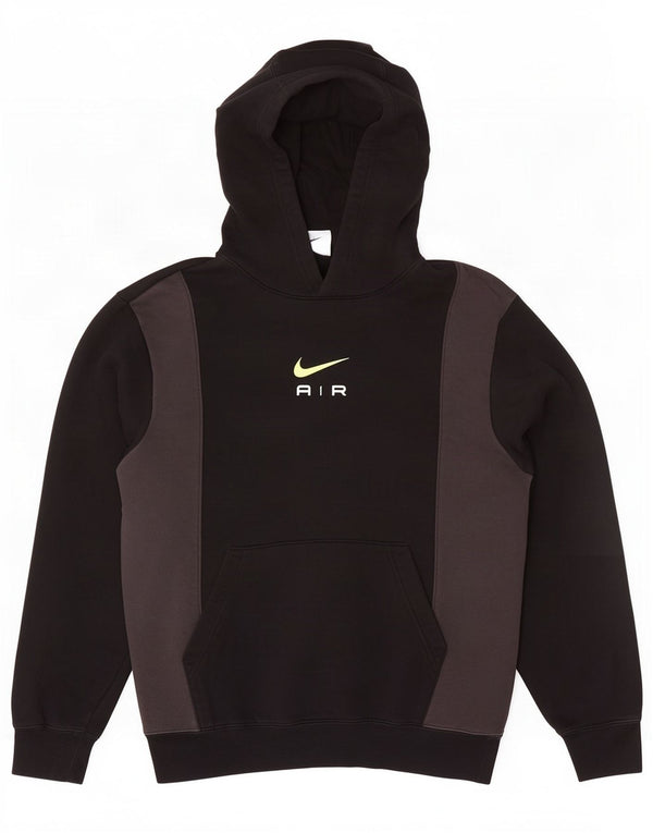 Felpa con cappuccio da uomo Nike Small in cotone color block nero