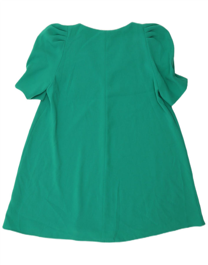 Abito a trapezio da donna Zara UK 16 grande verde poliestere