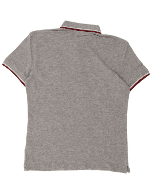 Polo Diadora Uomo Regular Fit Cotone Grigio Medio