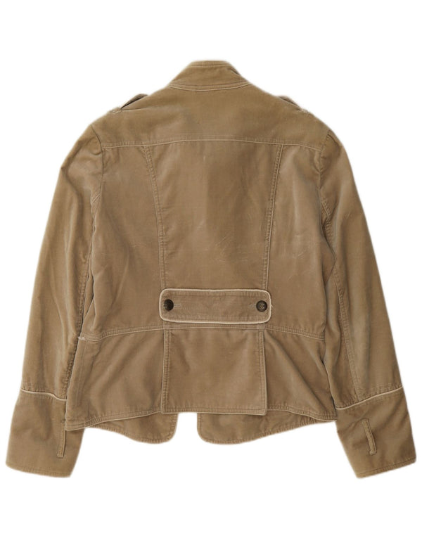 Giacca blazer militare doppiopetto da donna Massimo Dutti UK 18 XL Beige
