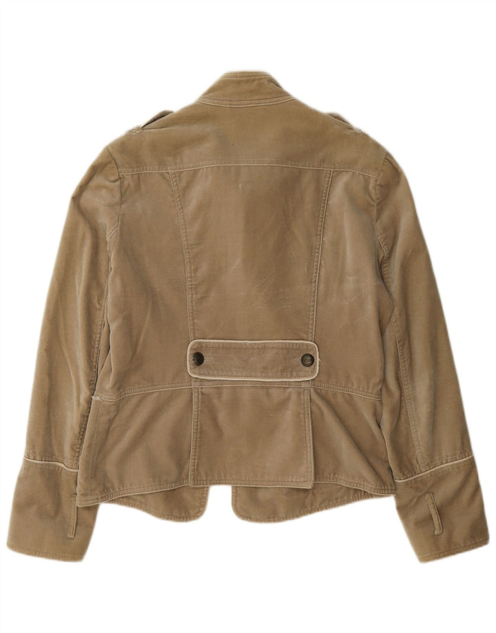 Giacca blazer militare doppiopetto da donna Massimo Dutti UK 18 XL Beige