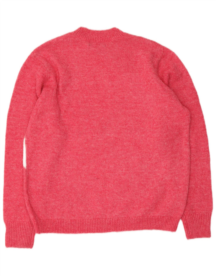 Maglione maglione girocollo da donna Marks & Spencer UK 14 Rosa medio
