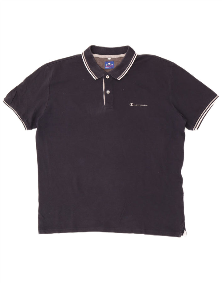 Polo da uomo Champion grande blu navy