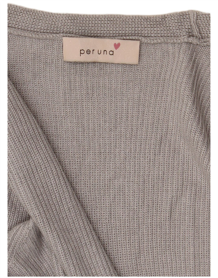 Maglione cardigan aperto da donna Per Una UK 14 grande grigio