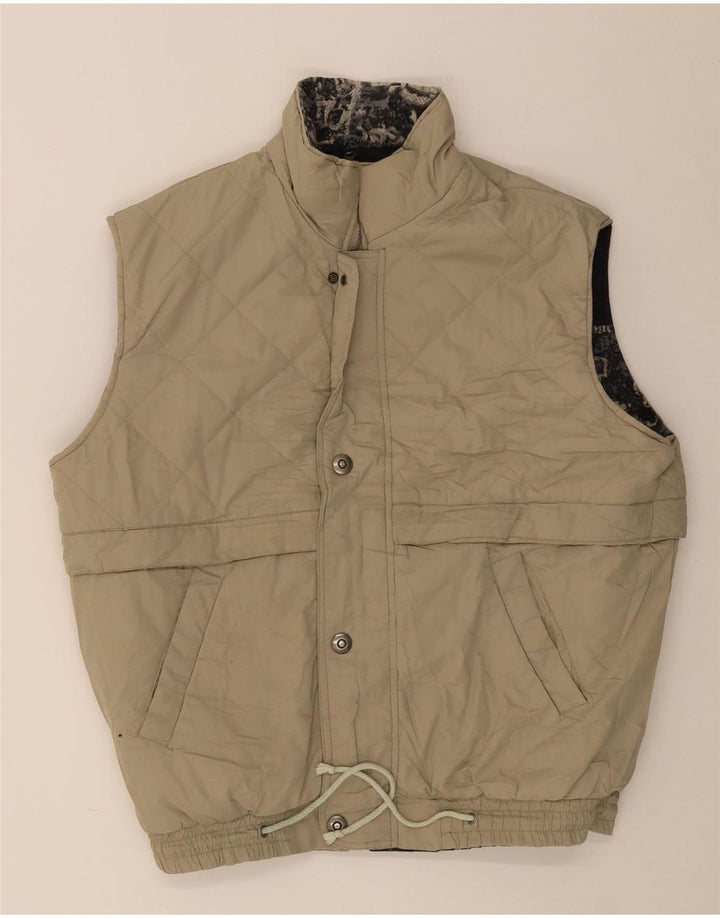 Shamp Gilet reversibile da uomo vestibilità ampia UK 38 Medio Nero Poliestere