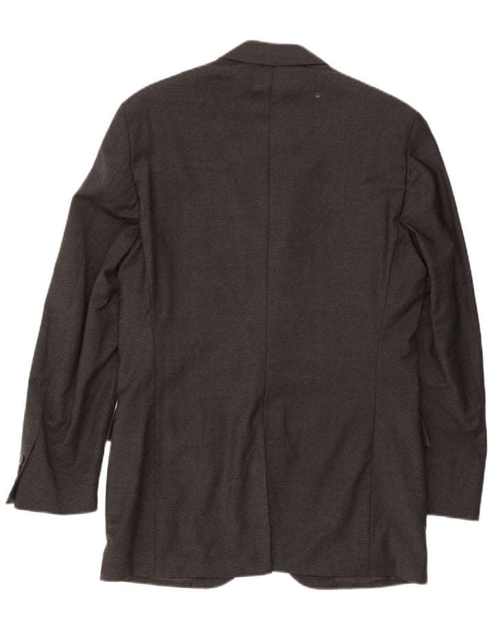Giacca Blazer 4 Bottoni Lunga Trussardi Uomo IT 48 Grigio Medio