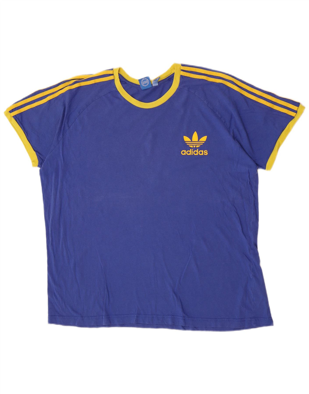 T-shirt da uomo Adidas Top 2XL in cotone blu