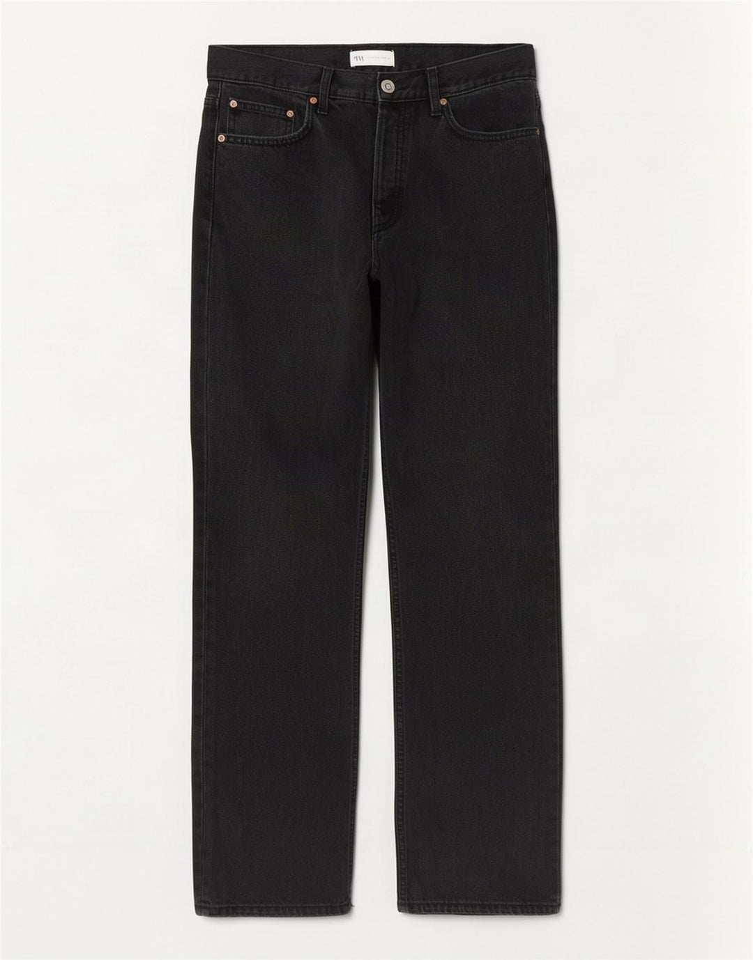 Jeans dritti da donna Zara EU 40 medio W30 L29 cotone blu navy