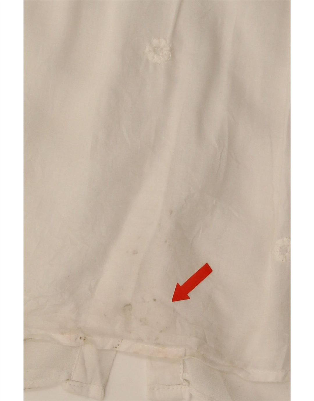 Camicetta Zara Trafaluc da donna UK 14 Poliestere floreale bianco medio