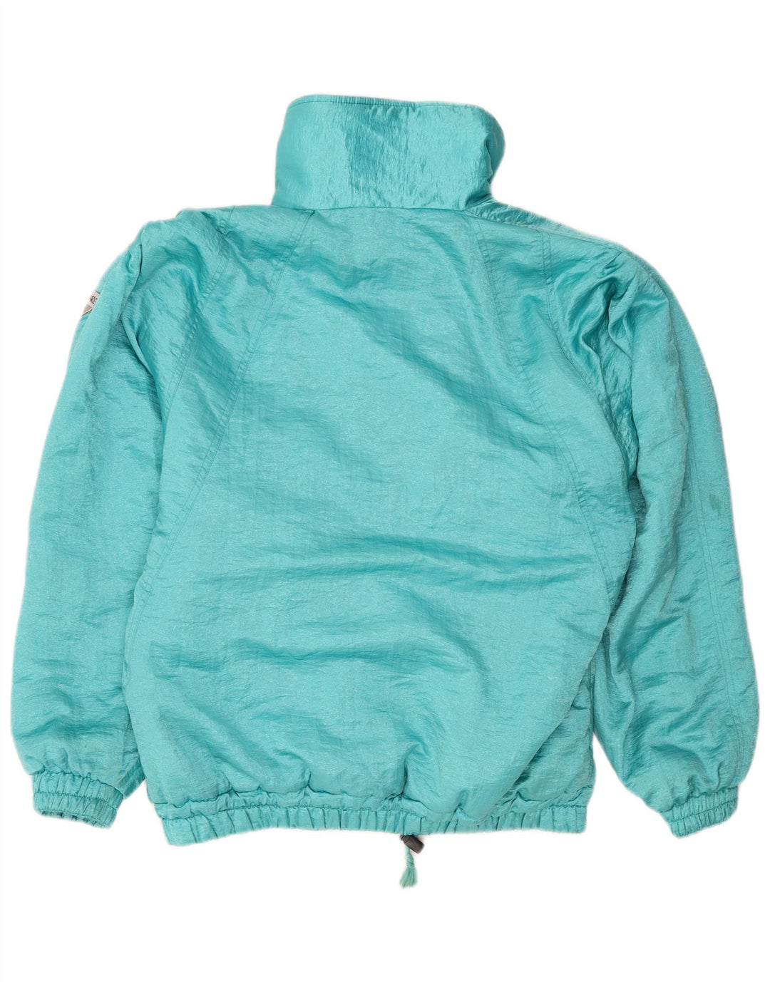 Giacca a vento da donna VINTAGE IT 46 Large Blu Poliammide