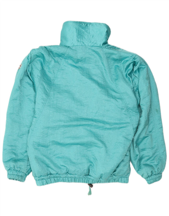 Giacca a vento da donna VINTAGE IT 46 Large Blu Poliammide
