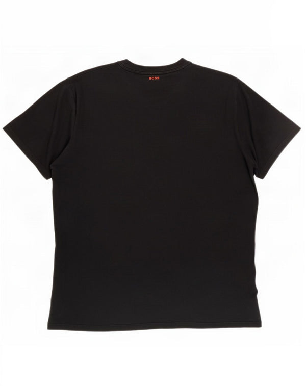 T-shirt grafica da uomo Hugo Boss Top 2XL cotone nero