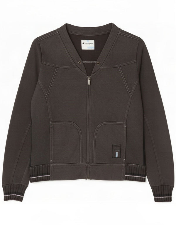 Champion Giacca da tuta da donna Easy Fit UK 10 piccola in cotone grigio