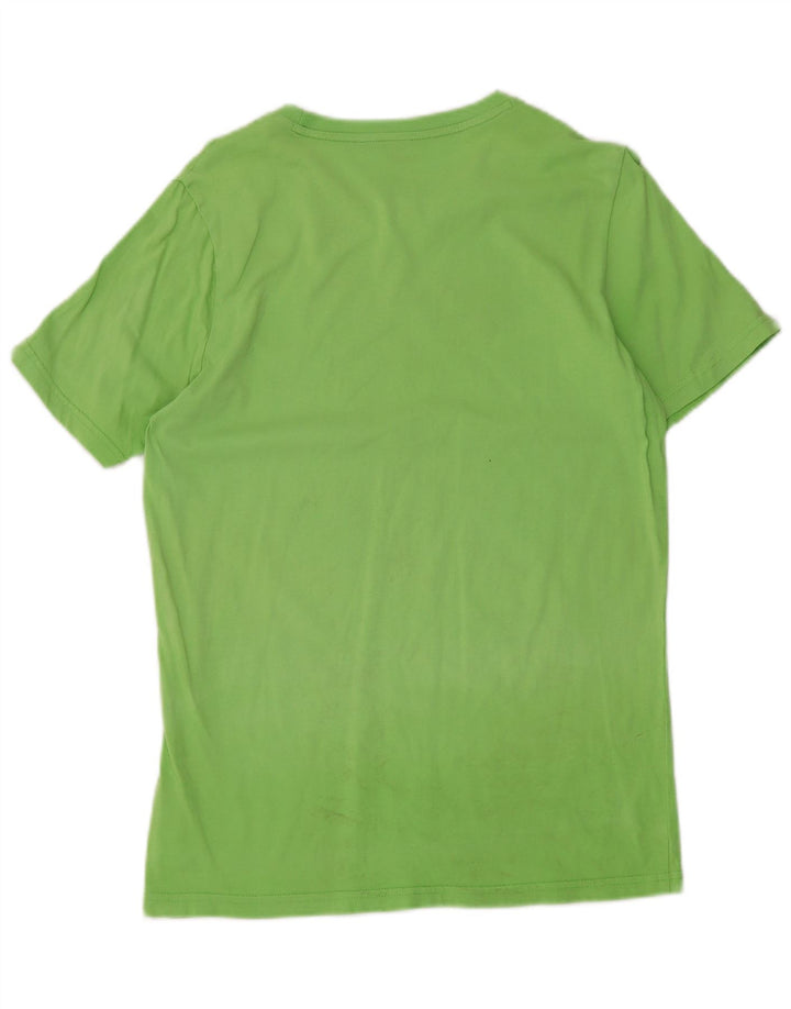 PUMA Mens Graphic T-Shirt Top Small Green Cotton