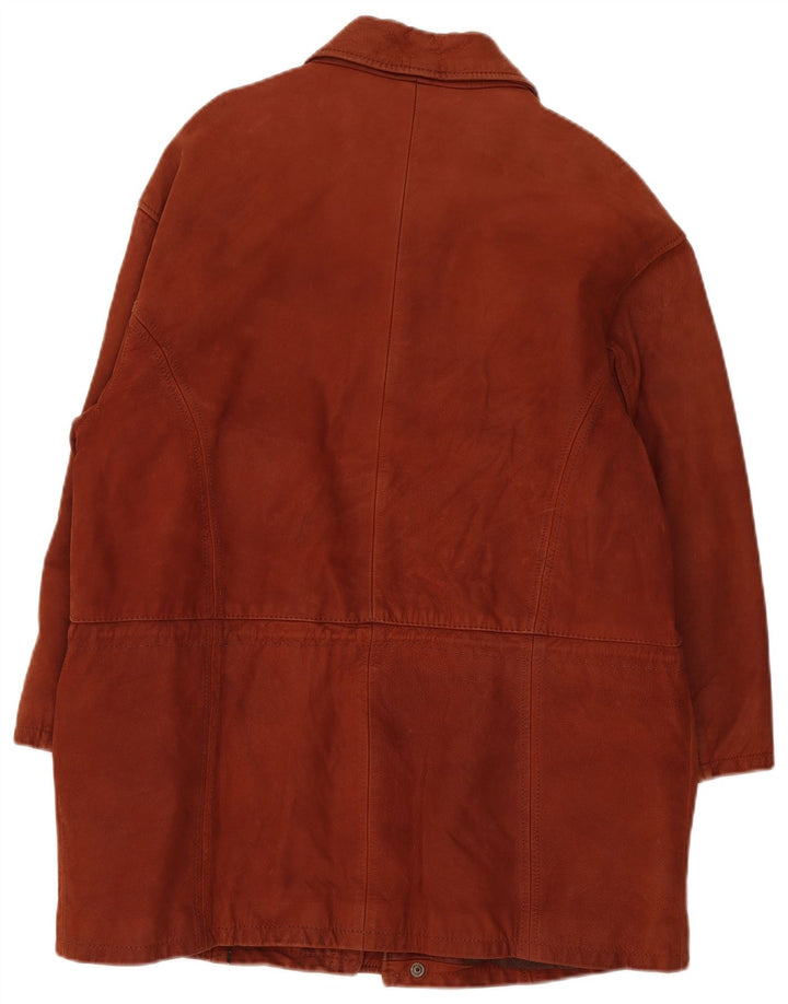 Cappotto in pelle da uomo Quartadecade UK 38 Marrone medio