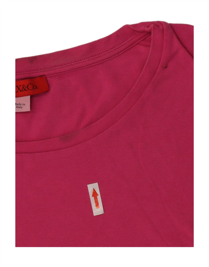 T-shirt corta da donna Max & Co. UK 14 Rosa medio