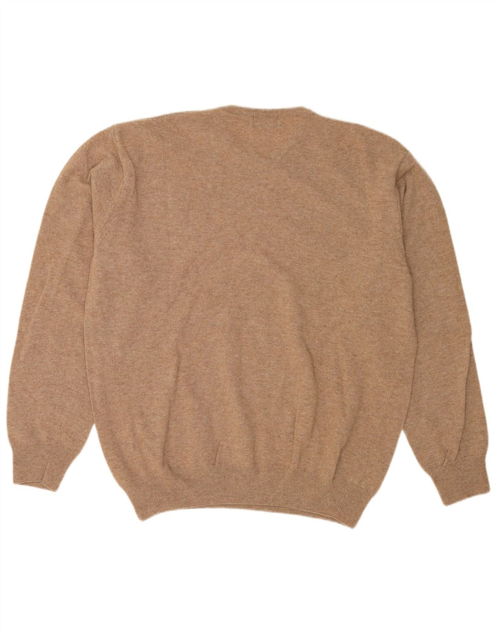 Maglione maglione girocollo da uomo Kappa 2XL Lana d'agnello beige