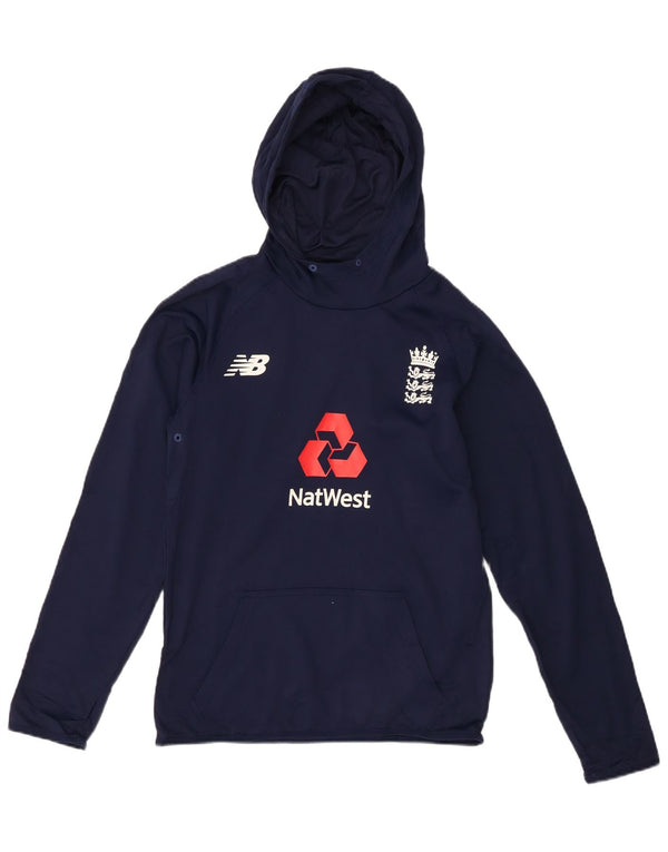New Balance Ragazzi con cappuccio Graphic Top manica lunga 13-14 anni Large Blu Navy