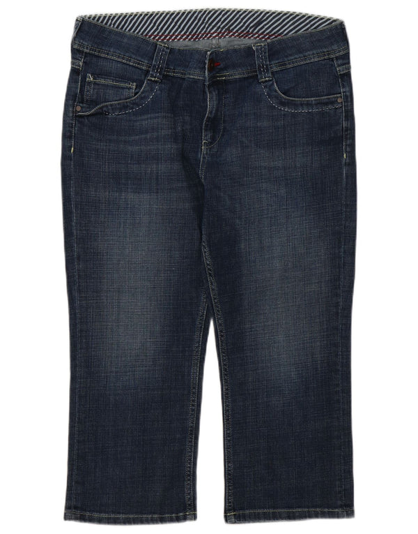 Jeans Capri da donna Marks & Spencer UK 16 Large W34 L21 Cotone blu navy