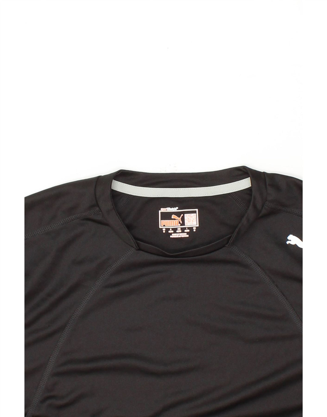 PUMA Mens T-Shirt Top Medium Black Polyester Vintage Puma and Second-Hand Puma from Messina Hembry 