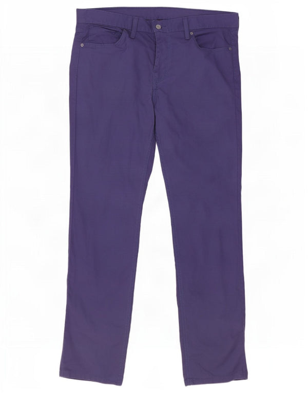 Levi's Uomo 511 Pantaloni Casual Slim W40 L32 Cotone Viola