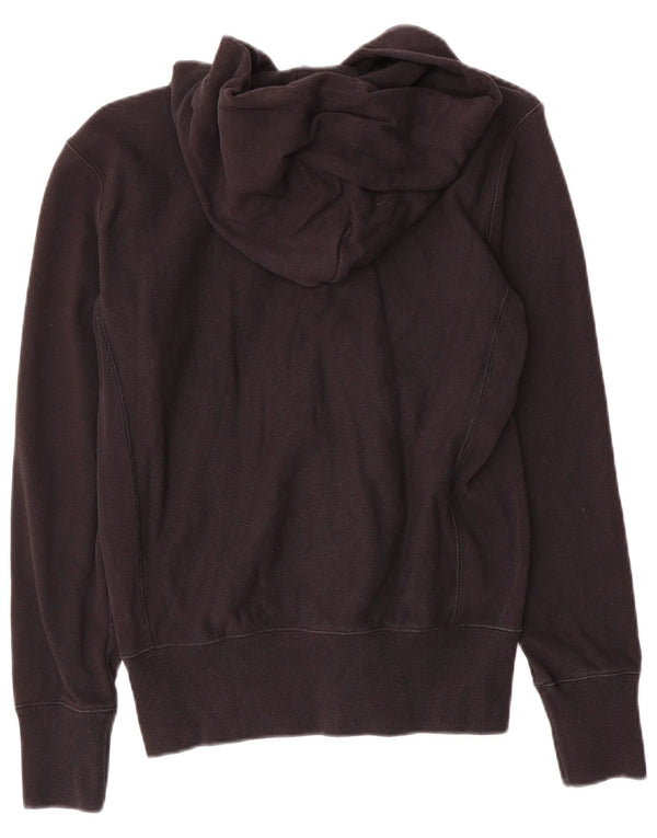 Maglione con cappuccio e zip a trama inversa da donna Champion UK 10 piccolo cotone nero