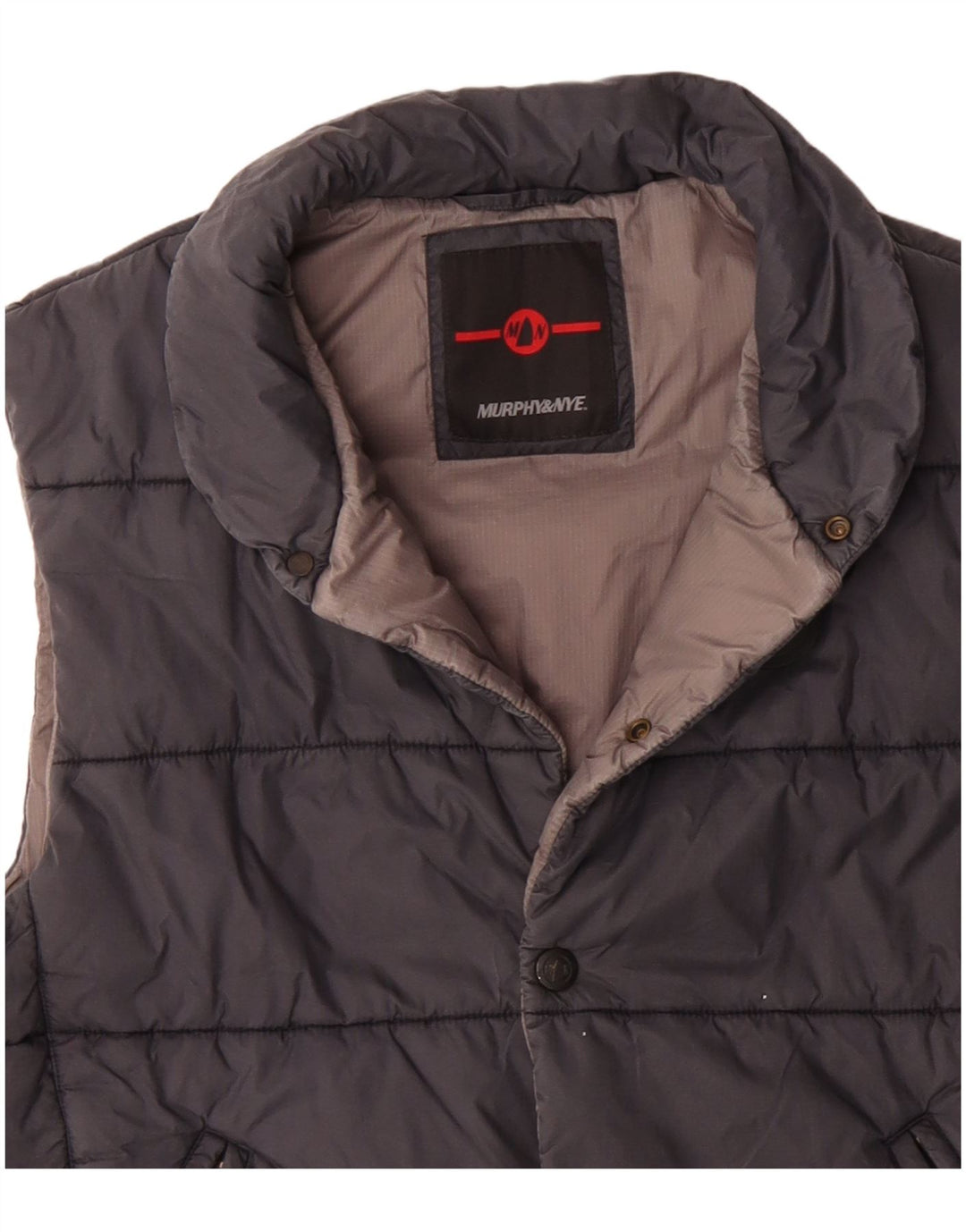 Gilet imbottito da uomo Murphy & Nye UK 40 grande poliestere nero