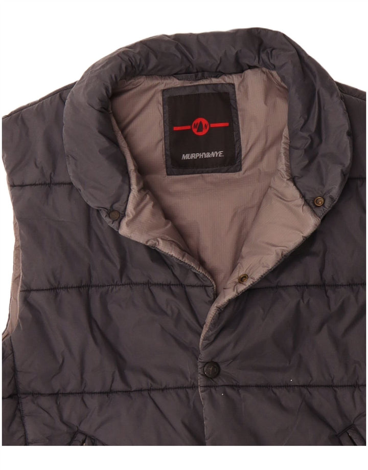 Gilet imbottito da uomo Murphy & Nye UK 40 grande poliestere nero