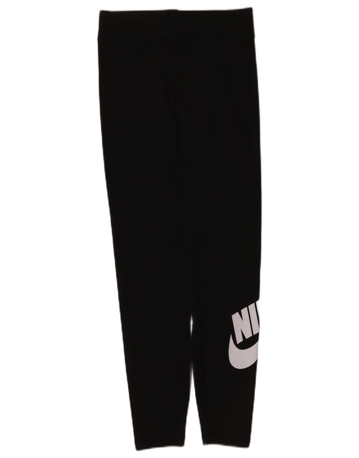 Leggings grafici da donna Nike UK 10 piccoli cotone nero