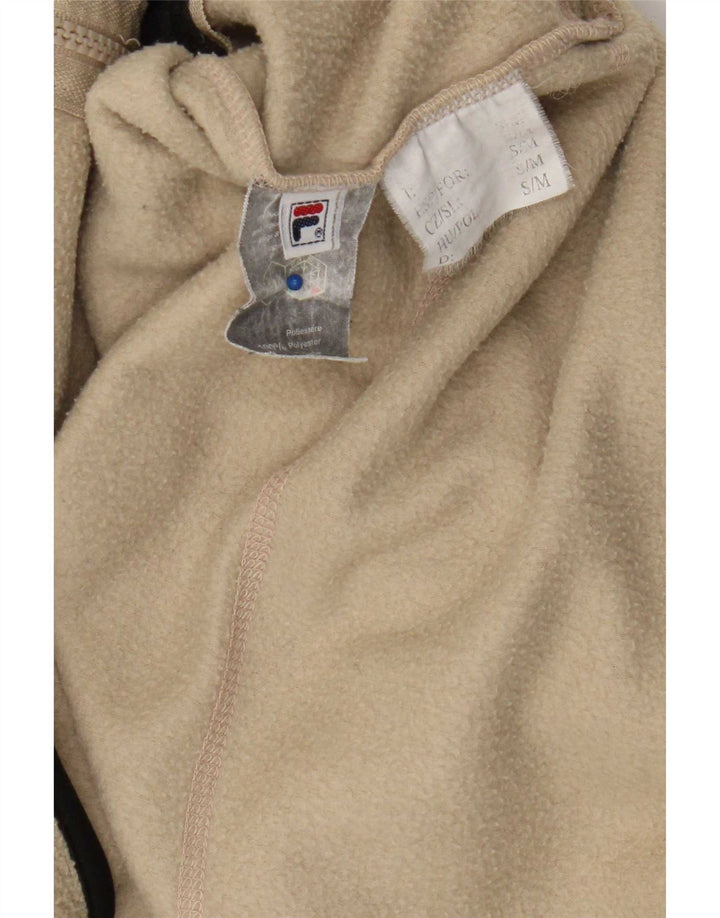 Giacca in pile da uomo Fila UK 36 Small Beige Colourblock Poliestere