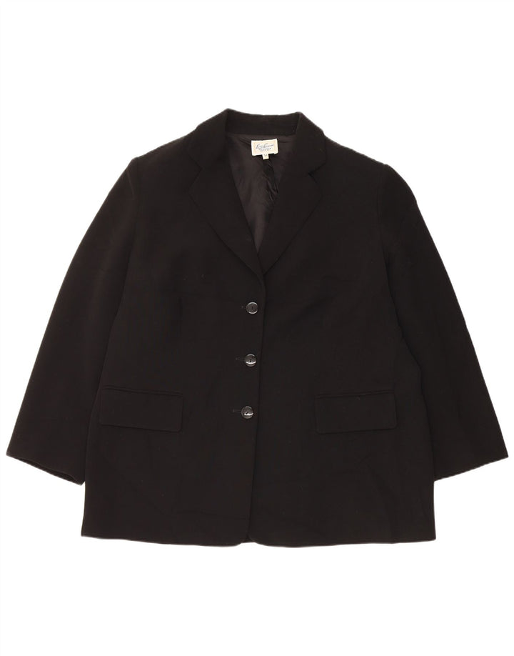 Giacca Blazer a 3 Bottoni da Donna Luisa Spagnoli IT 52 2XL Poliestere Nero