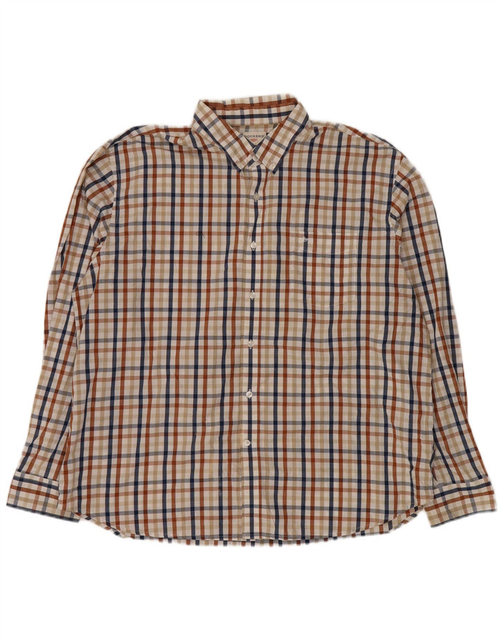Camicia da uomo Dockers 2XL in cotone a quadri multicolore