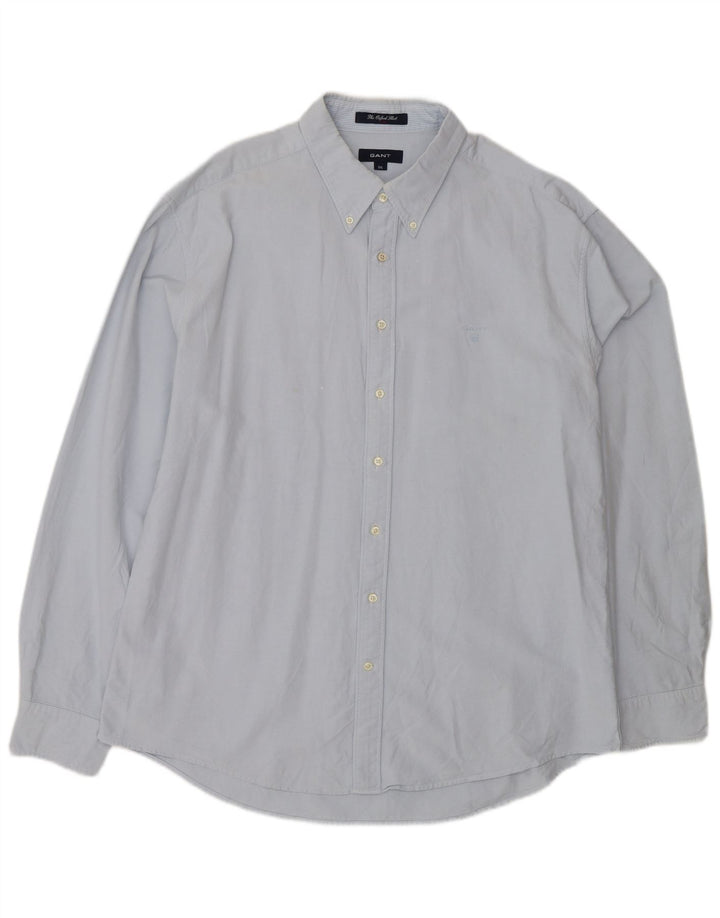 Camicia Gant Uomo 3XL Cotone Blu