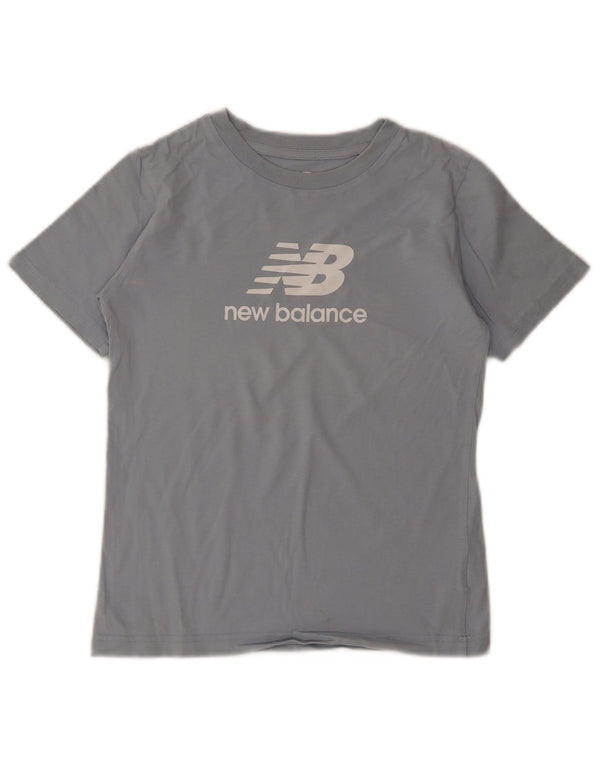Maglietta grafica per ragazzi New Balance Top 9-10 anni Blu medio