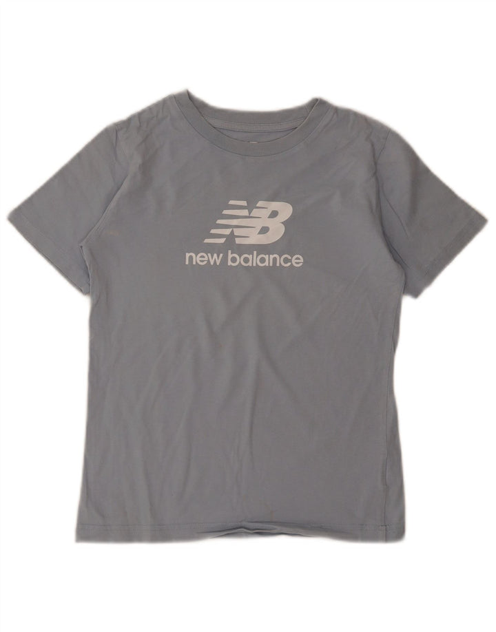 Maglietta grafica per ragazzi New Balance Top 9-10 anni Blu medio