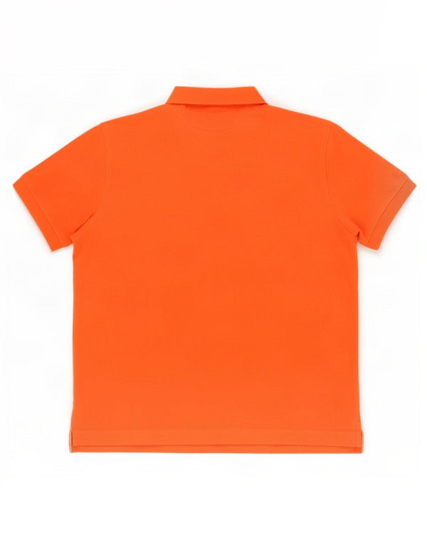 Polo da uomo Comfort Fit Massimo Dutti in cotone arancione medio