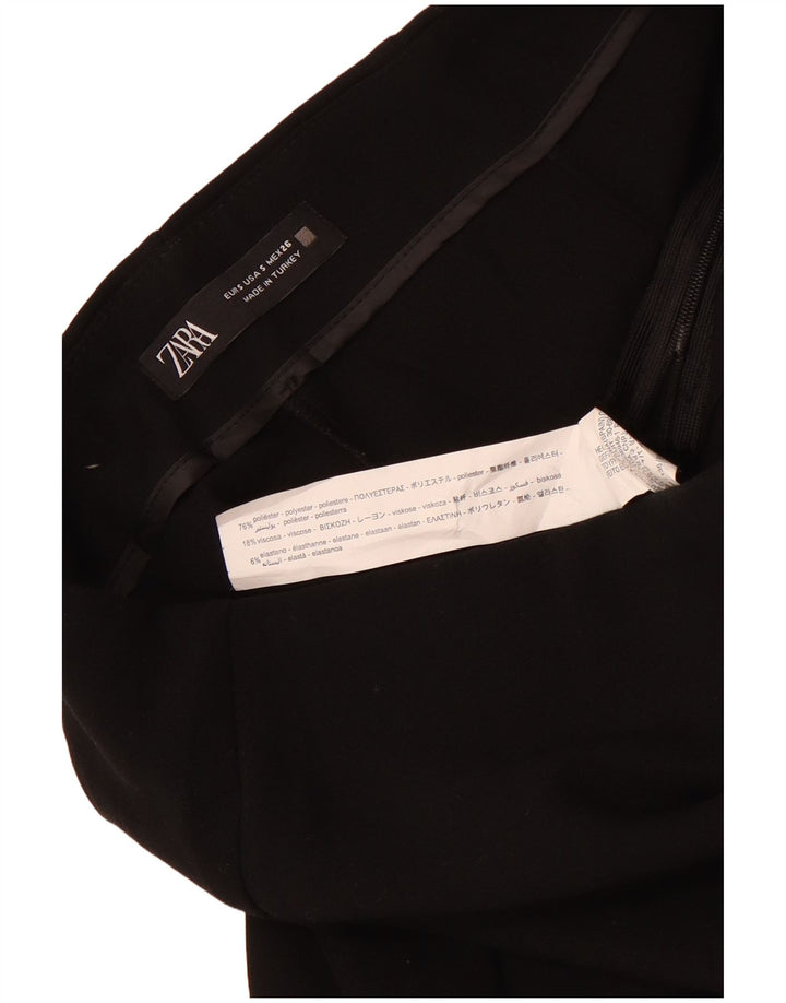 Gonna corta da donna Zara UK 8 piccola in poliestere nero